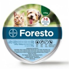 Bayer Foresto antiparazitný obojok premačky a malé psy do 8kg 38cm