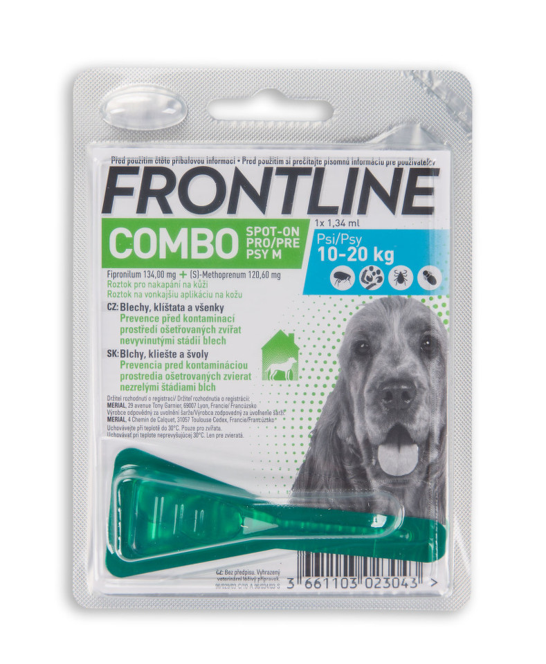 Frontline Combo Spot-on Dog M 10-20 kg 1x1,34ml