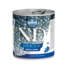 Farmina N&D dog OCEAN Herring & Shripms konzerva 285 g