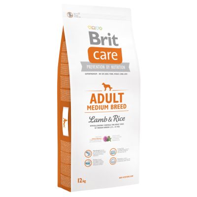 BRIT Care dog Adult Medium Breed Lamb & Rice 12+2 kg Zdarma