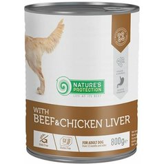 Natures Protection dog Adult Beaf & Chicken liver 800g