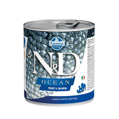 Farmina N&D dog OCEAN Trout & Salmon konzerva 285 g