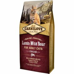Carnilove Lamb & Wild Boar for Adult Cats – Sterilised 2kg