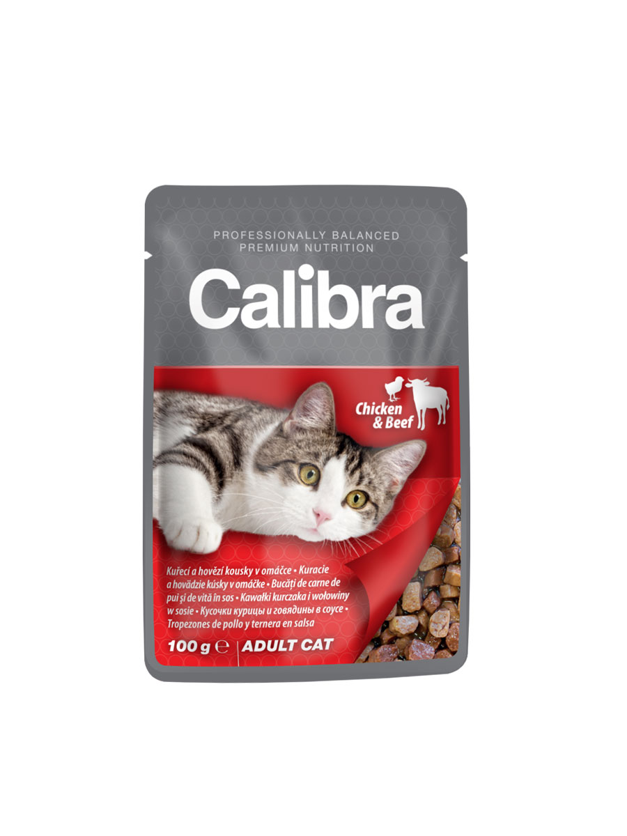 Calibra Cat Adult Chicken and Beef 100g