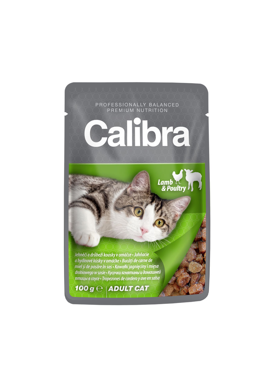 Calibra Cat Adult Lamb and Poultry 100g