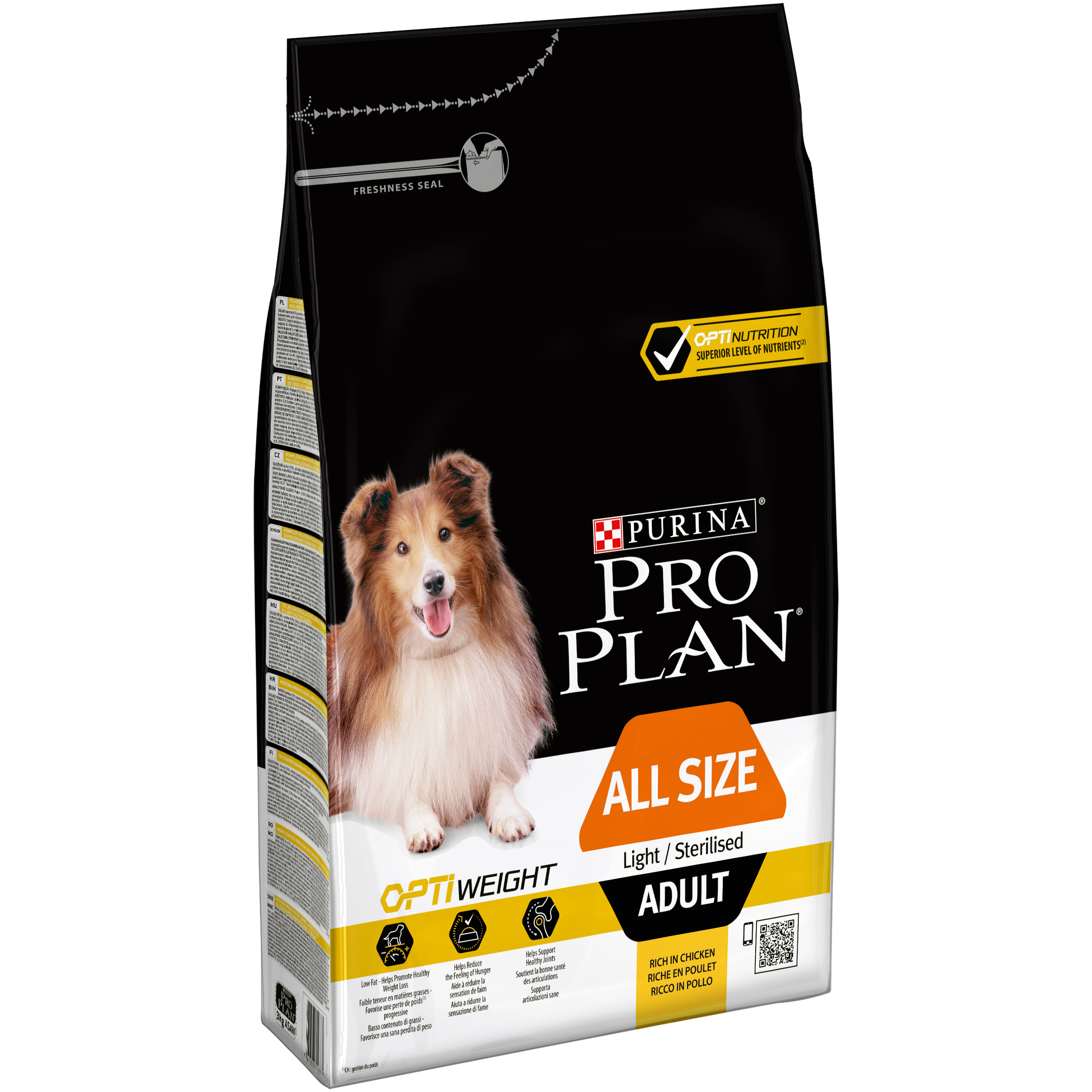 Proplan MO Dog Opti Weight Adult All Size Light/Sterilised 3 kg