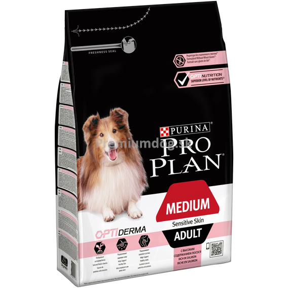 Pro Plan Dog Medium Adult SENSITIVE SKIN Salmon 3kg (1).png