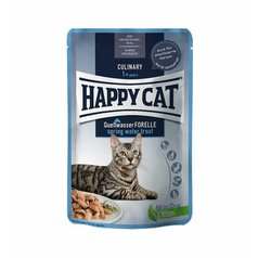 Happy Cat Pouches Meat in Sauce Culinary Quellwasser-Forelle 85 g