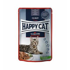 Happy Cat Pouches Meat in Sauce Culinary Voralpen-Rind 85g