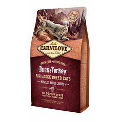Carnilove Duck & Turkey for Large Breed Cats – Muscles, Bones, Joints 6kg