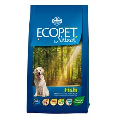 Ecopet Natural Fish medium 12 + 2kg ZDARMA
