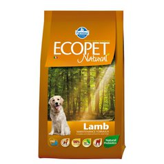 Ecopet Natural Lamb medium 12 + 2kg ZDARMA