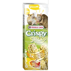 Pamlsok VL Crispy Sticks Hamsters-Rats Popcorn & Honey- kukurica a med, škrečok/potkan 2 ks 100 g