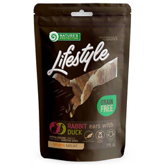 Natures P Lifestyle dog dried rabbit ears with duck 75 g