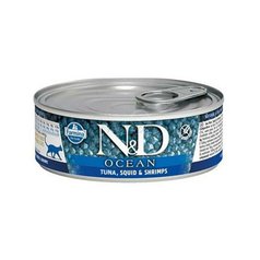 N&D cat OCEAN tuna, squid & shrimp konzerva 70 g