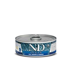 N&D cat OCEAN tuna, codfish, shrimp & pumpkin kitten konzerva 70 g