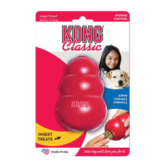 Hračka Kong guma Classic Granát červený M 7-16kg