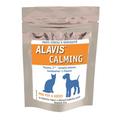ALAVIS Calming pre psov a mačky 45 g/30 žuvacích tabliet