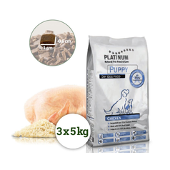 Platinum Natural Puppy Chicken 15 kg(3x5Kg)