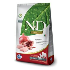 N&D dog PRIME (GF) adult medium&maxi chicken&pomegranate 2,5 kg