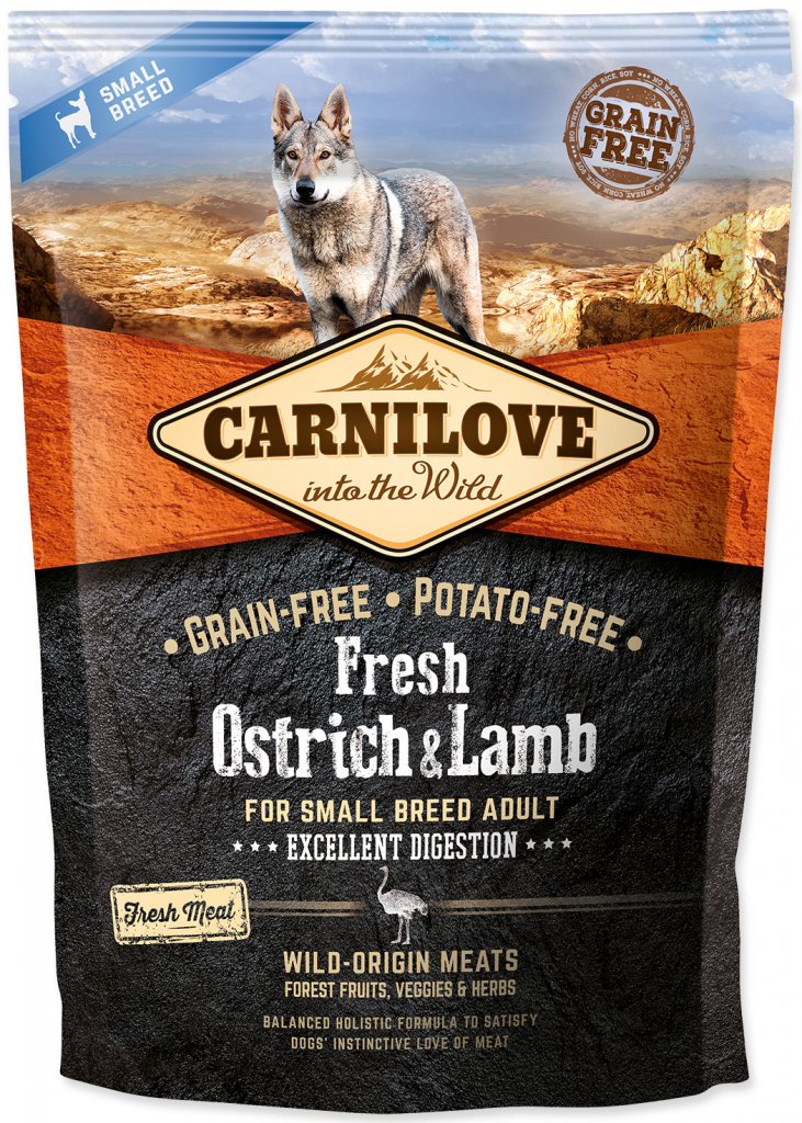 Carnilove dog Fresh Adult Small Ostrich & lamb 1,5 kg
