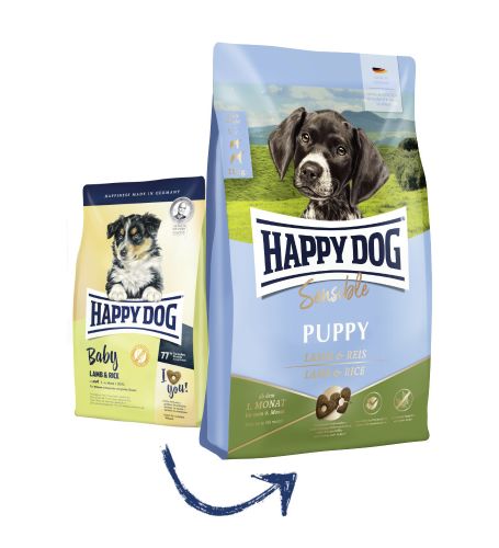 Happy dog Sensible Puppy Lamb & Rice 1 kg