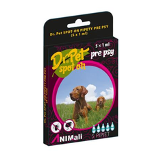 Dr.Pet spot-on pipety pre psy 5 x 1 ml (spot-on tick and flea repellent for dogs)