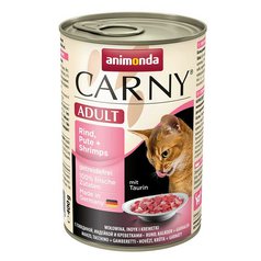 Animonda CARNY® cat Adult hovädzie,morka a krevety 400 g konzerva