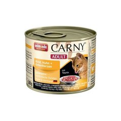 Animonda CARNY® cat Adult hovädzie,kura a kačacie srdiečka 200 g konzerva