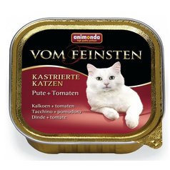 Animonda Vom Feinsten cat Kastrované mačky morka a paradajky 100 g