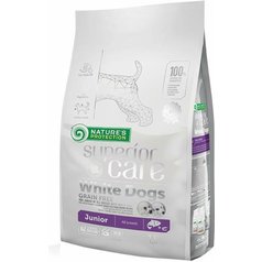 Nature's Prot. Dog Dry Superior Care White Dog GF Junior Salmon all breed 1,5 kg