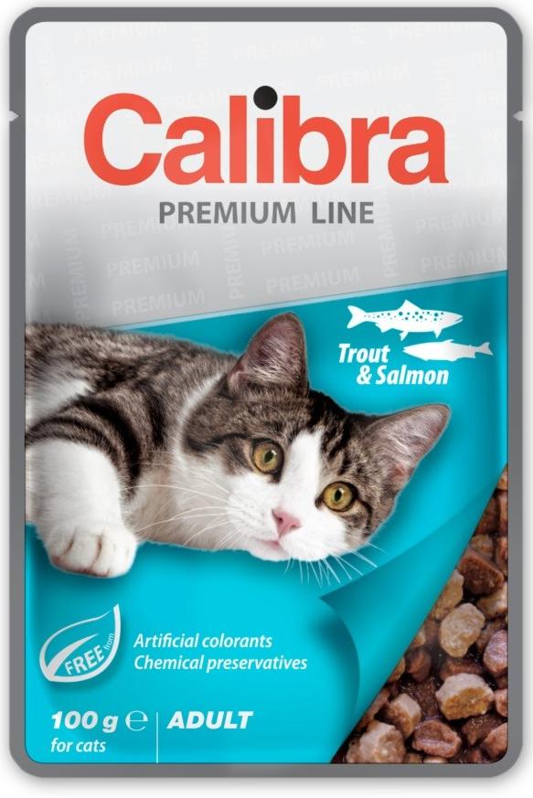 Calibra Cat Premium Adult Trout & Salmon 100g