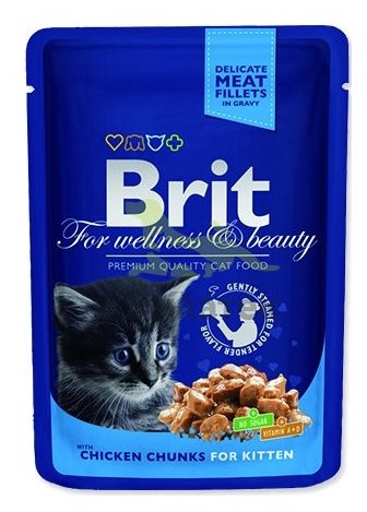 Brit Premium Cat Chicken Chunks for Kitten 100 g