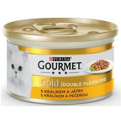 Purina Gourmet Gold paštéta s králikom a pečeňou 85 g