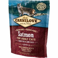 Carnilove Cat Adult Salmon Sensitive & Long Hair 400g