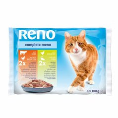 Reno kapsička pre mačky mix 4x100g