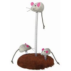 Trixie hračka s tromi plyšovými myškami 15x22cm