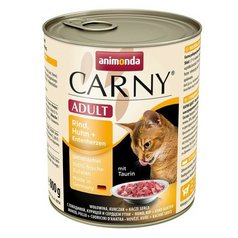 Animonda CARNY® cat Adult hovädzie,kura a kačacie srdiečka 800 g konzerva