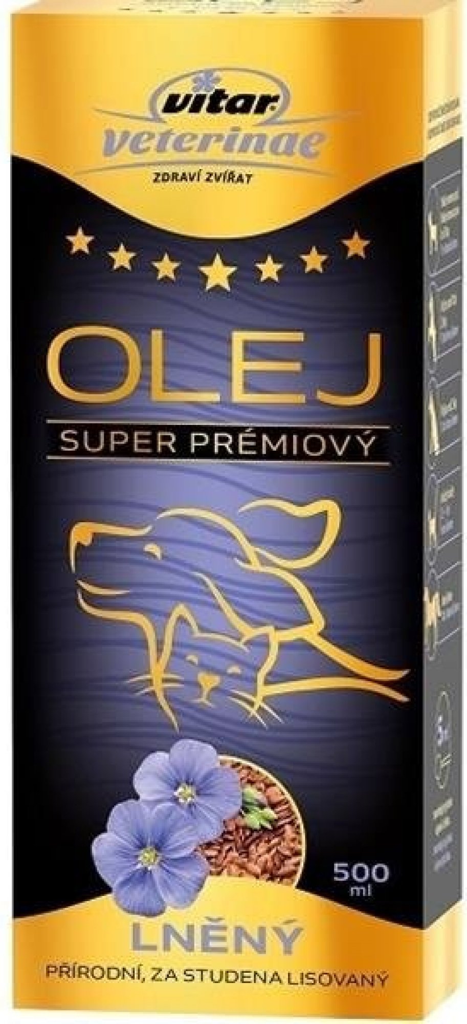 Vitar Veterinae Ľanový olej 500ml