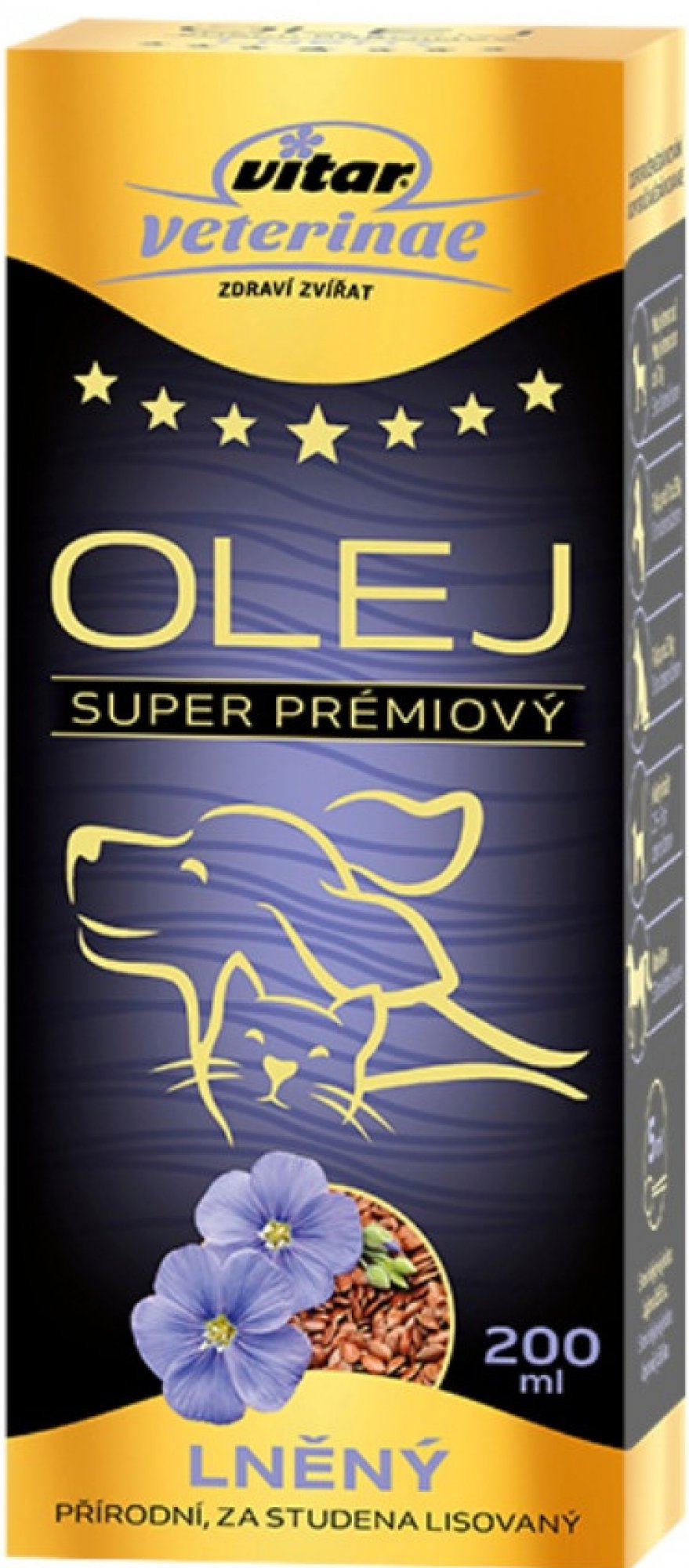 Vitar Veterinae Ľanový olej 200ml