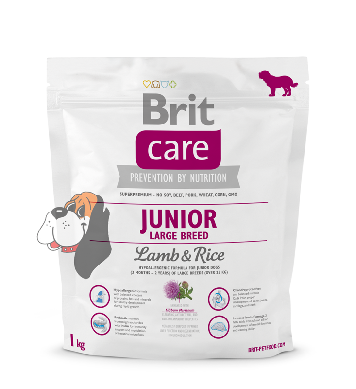 BRIT Care dog Junior Large Breed Lamb & Rice 1 kg