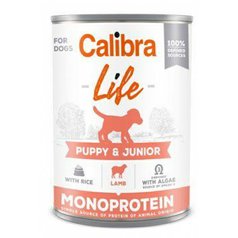 Calibra Dog Life konz. Puppy&Junior Lamb&rice 400g