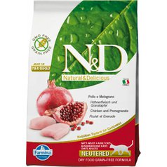 N&D cat GF Neutered chicken&pomegranate 1,5 kg