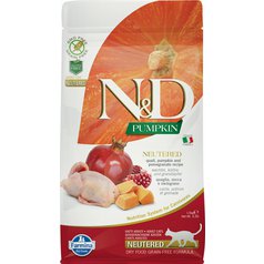 N&D cat GF PUMPKIN adult Neutered Quail & pomegranate 1,5 kg