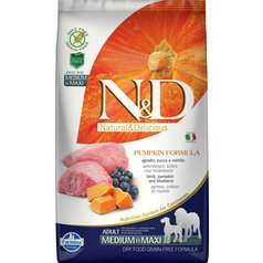N&D dog GF PUMPKIN adult medium & maxi lamb & blueberry 12 kg