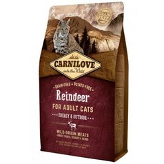 Carnilove Reindeer for Adult Cats – Energy & Outdoor 2kg